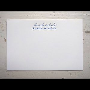 from the desk of a NASTY WOMAN stationary set NEW